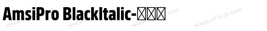 AmsiPro Blackltalic字体转换